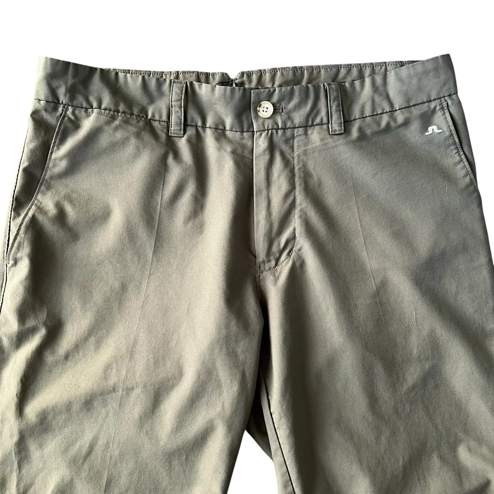J. Lindeberg Elof Pants 30x34 Mens Green Golf Trousers Stretch Slim Fit